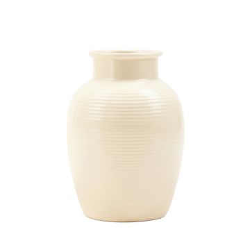 Hill Brook Empty Decorative Vase - Cream