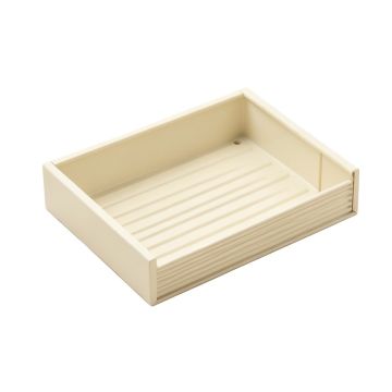 Shore Field Empty Under-Desk Cable Tray - Ivory