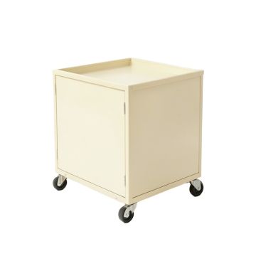 Elm Bluff Empty Rolling Workshop Cart - Ivory