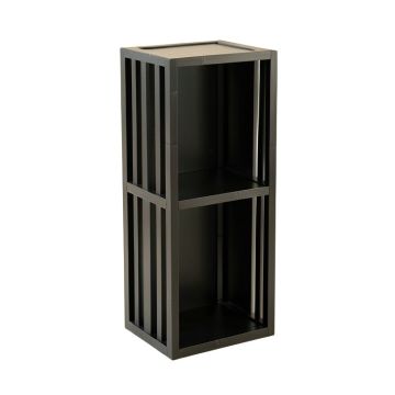 Glen Dale Narrow Cubby Tower - Black