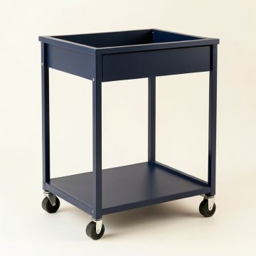 Flint Bridge Empty Rolling Workshop Cart - Navy (synthetic illustration; no displayed measurements)