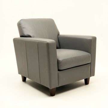 Nataniel Upholstered Parsons Chair In Gray (synthetic illustration; no displayed measurements)