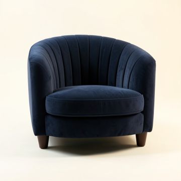 Briar Edge Upholstered Armchair - Navy (synthetic illustration; no displayed measurements)