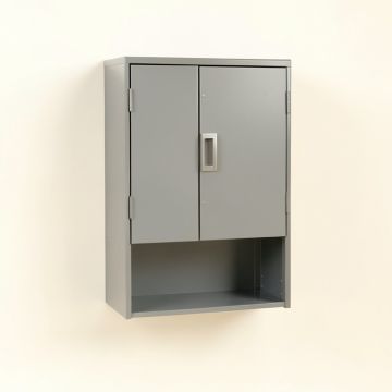 Ash Branch Wall-Mounted Laundry Cabinet - Gray (synthetic illustration; no displayed measurements)
