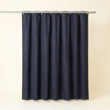Elm Arc Shower Curtain Hanging Flat From A Plain Rod (synthetic illustration; no displayed measurements)