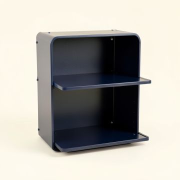 Clay Arc Empty Mug-Storage Cabinet Insert (synthetic illustration; no displayed measurements)