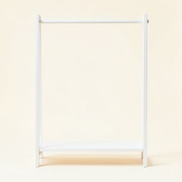 Linden Canyon Empty Garment Rack - White (synthetic illustration; no displayed measurements)