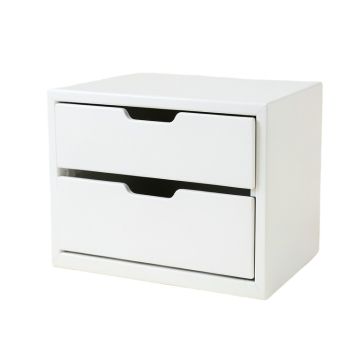 Laurel Crossing Small-Parts Storage Drawer Cabinet - White