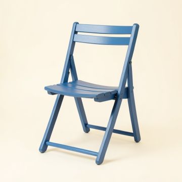 Harbor Bridge Folding Outdoor Chair - Blue (synthetic illustration; no displayed measurements)