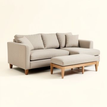 Jasmina 75 '' Wide Reversible Sofa & Chaise With Ottoman (synthetic illustration; no displayed measurements)