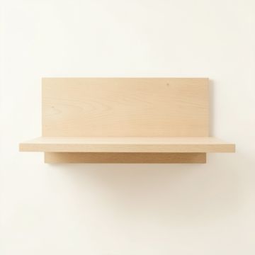 Cedar Branch Wall-Mounted Shelf - Beige (synthetic illustration; no displayed measurements)