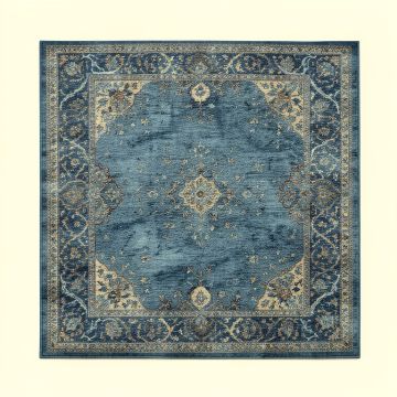 Depriest Bohemian Blue Area Rug (synthetic illustration; no displayed measurements)