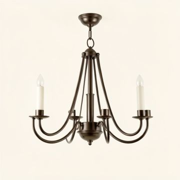 Shaylee 6 - Light Candle Style Empire Chandelier (synthetic illustration; no displayed measurements)