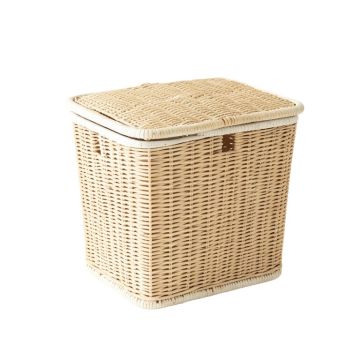 Holly Branch Laundry Hamper - White