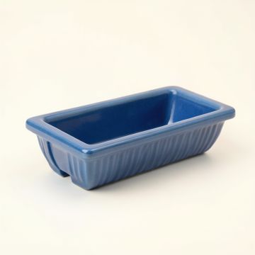 Oak Brook Empty Railing Planter With Integral Brackets - Blue (synthetic illustration; no displayed measurements)
