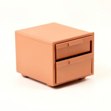 Birch Branch Small-Parts Storage Drawer Cabinet - Terracotta (synthetic illustration; no displayed measurements)