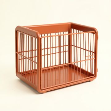 Alder Crossing Empty Furniture-Style Pet Crate - Terracotta (synthetic illustration; no displayed measurements)