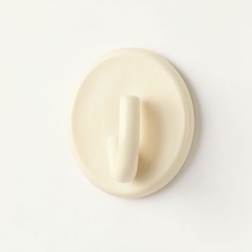 Birch Bluff Wall-Mounted Robe Hook - Cream (synthetic illustration; no displayed measurements)