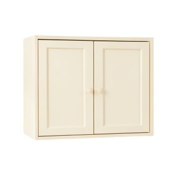 Aspen Bend Wall-Mounted Entry Cabinet - Cream