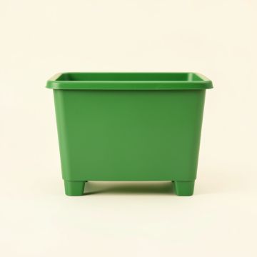 Shore Arc Empty Raised Planter - Green (synthetic illustration; no displayed measurements)