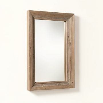 Cottage Modern & Contemporary Beveled Distressed Accent Mirror (synthetic illustration; no displayed measurements)