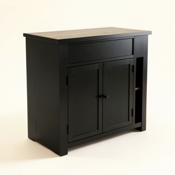 Rowan Crossing Freestanding Laundry Folding Counter - Black (synthetic illustration; no displayed measurements)