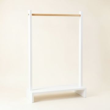 Birch Bend Empty Garment Rack - White (synthetic illustration; no displayed measurements)