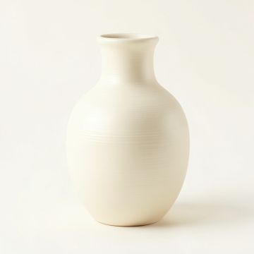 Lake Canyon Empty Decorative Vase - Cream (synthetic illustration; no displayed measurements)