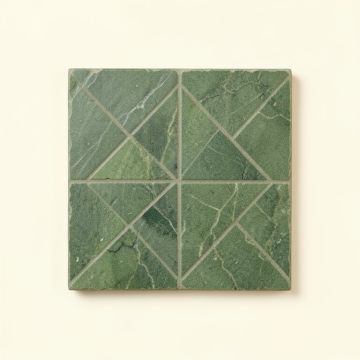 Cove Crest Uninstalled Square Decorative Tile - Green (synthetic illustration; no displayed measurements)