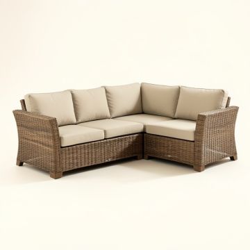 Amichai Outdoor 3 Piece Rattan Sofa Seating Group Set With Cushions (synthetic illustration; no displayed measurements)