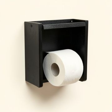 Dual Storage Shelf Wall Mount Toilet Paper Holder (synthetic illustration; no displayed measurements)
