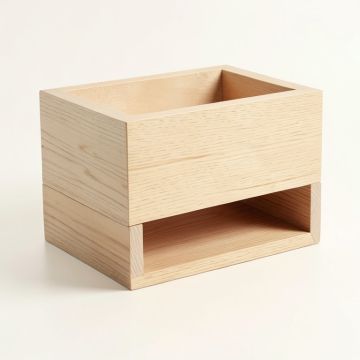 Slate Canyon Empty Raised Planter - Beige (synthetic illustration; no displayed measurements)