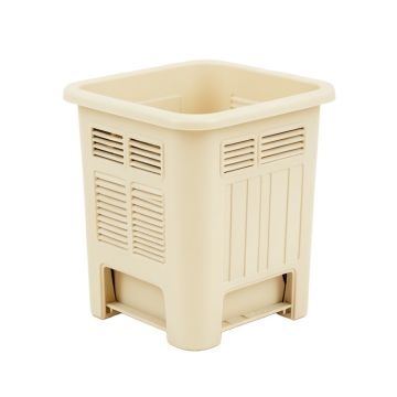 Oak Arc Closed Garden Compost Bin - Cream