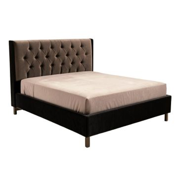 Tufted Upholstered Low Profile Standard Bed
