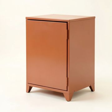 Willow Dale Freestanding Pull-Out Hamper Cabinet - Terracotta (synthetic illustration; no displayed measurements)