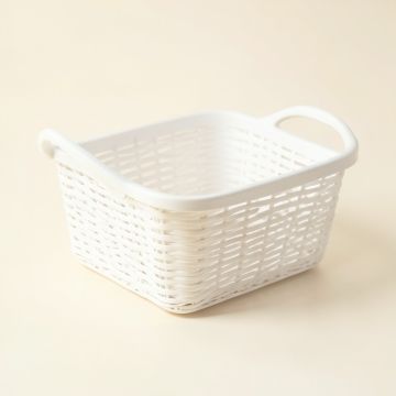 Olive Crest Empty Storage Basket - White (synthetic illustration; no displayed measurements)