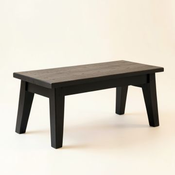 Sage Edge Indoor Bench - Black (synthetic illustration; no displayed measurements)