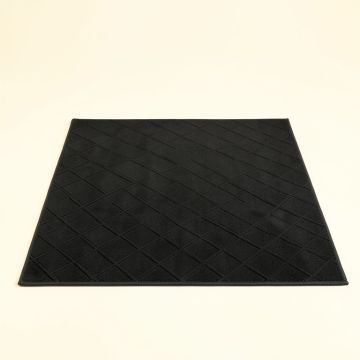 Linden Arc Rectangular Area Rug - Black (synthetic illustration; no displayed measurements)