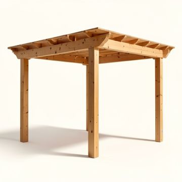 Breeze 16 Ft. W X 10 Ft. D Solid Wood Pergola (synthetic illustration; no displayed measurements)