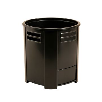 Ash Branch Closed Garden Compost Bin - Black