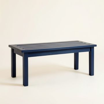 Pine Bridge Indoor Bench - Navy (synthetic illustration; no displayed measurements)