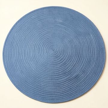 Brook Bridge Round Area Rug - Blue (synthetic illustration; no displayed measurements)
