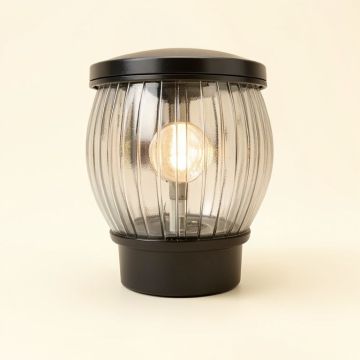 Solar Powered Ribbed Plastic Led Spotlight (synthetic illustration; no displayed measurements)