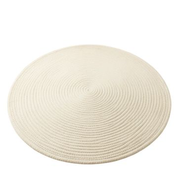 Sage Bluff Round Area Rug - Cream