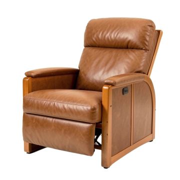 Estelan 33.9 '' Wide Faux Leather Power Lift Assist Standard Recliner With Massager