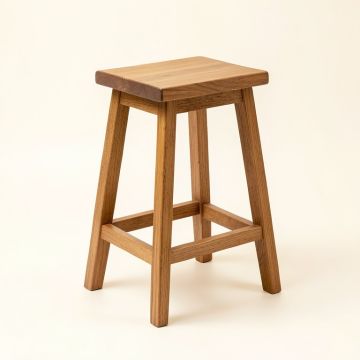 Powe Solid Wood Bar & Counter Stool (synthetic illustration; no displayed measurements)