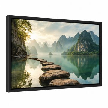 `` Zen & Rock '' By Philippe Hugonnard Framed Photographic Print
