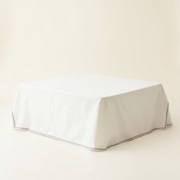 Meadow Branch Flat Bed Sheet - White (synthetic illustration; no displayed measurements)
