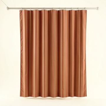 Lake Arc Shower Curtain Hanging Flat From A Plain Rod (synthetic illustration; no displayed measurements)