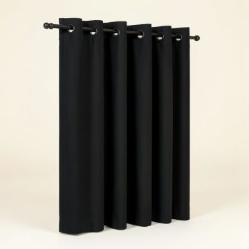 Siple Solid Blackout Thermal Insulated Grommet Single Curtain Panel (synthetic illustration; no displayed measurements)